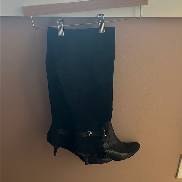 Coach Black Heeled Boots - Picture 1 of 7
